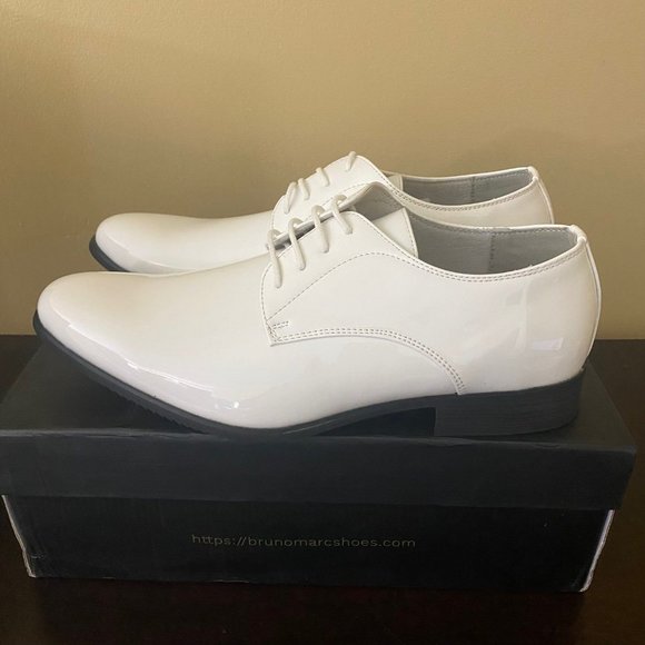 Bruno Marc Other - Bruno Marc Men's Faux Patent Leather Tuxedo Dress Shoes Classic Lace-up Formal